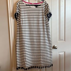 Striped Dress with Tassels